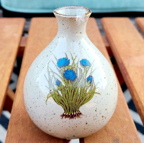 Vintage Japanese Takahashi Stoneware Herb Vase